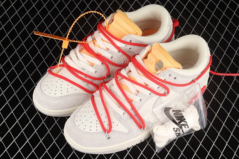 All Categories Nk SB Dunk Series Nk SB Dunk Low Low-top Sneakers Pure Original Version OF x Nk Dunk Low OW Suede SB Smashed Backboard Fashion Casual Sneakers DJ0950-103